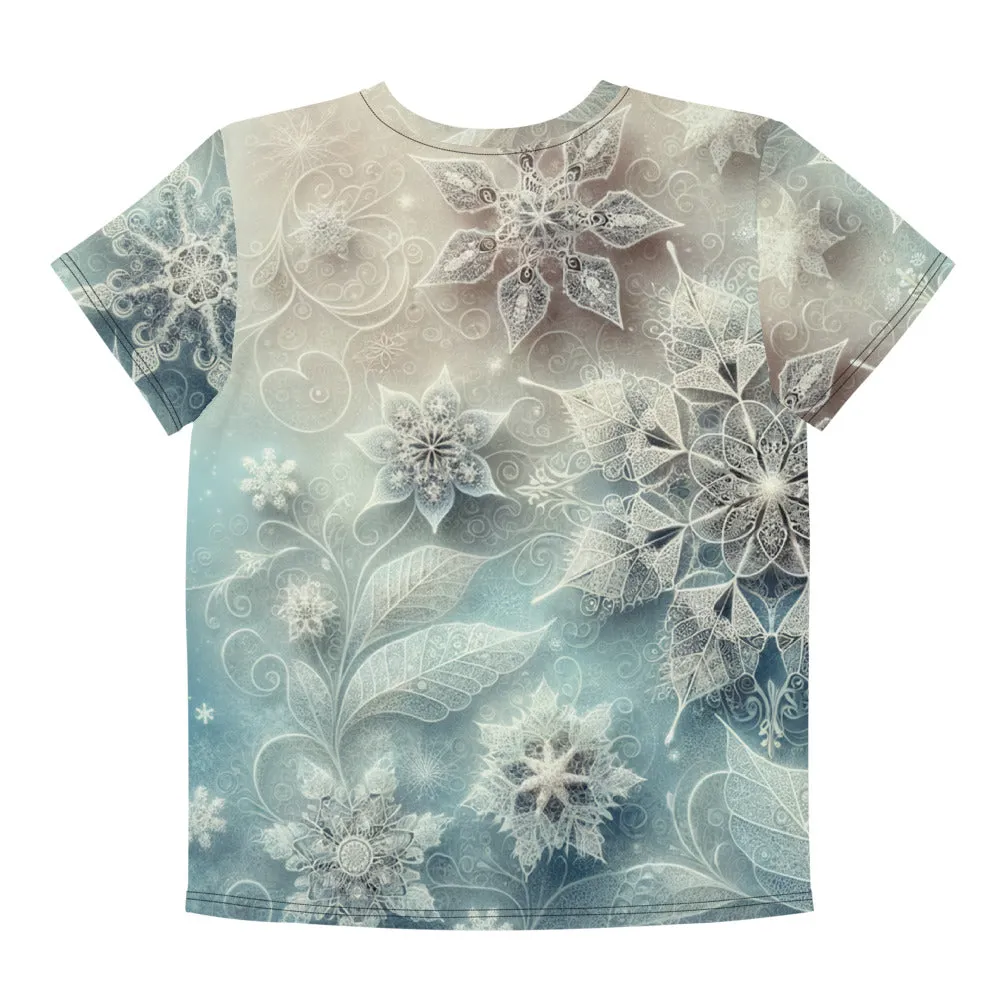 Whimsical Winter Wear Youth Crew Neck T-shirt