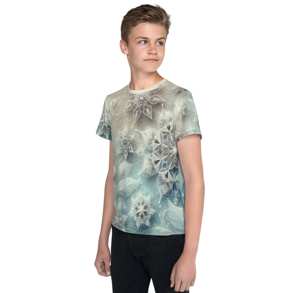 Whimsical Winter Wear Youth Crew Neck T-shirt