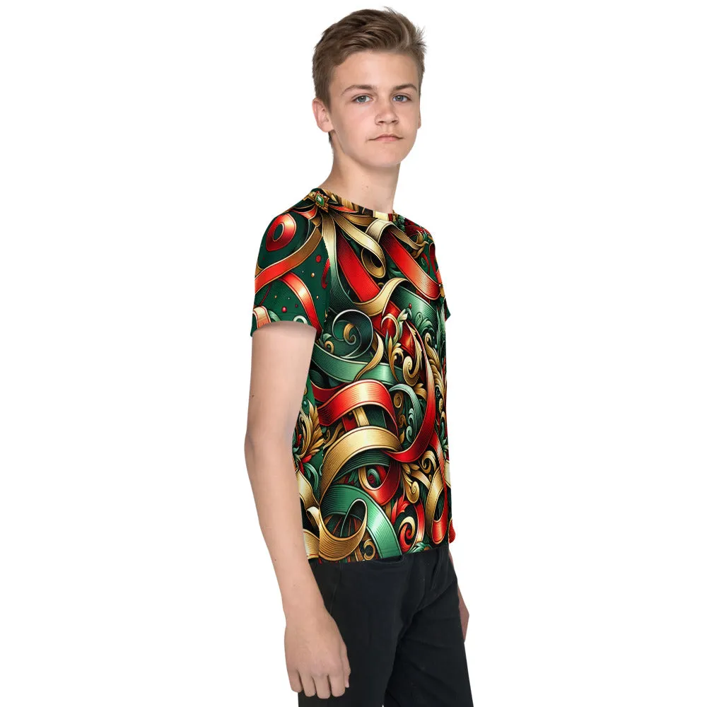Whimsical Winter Wear Youth Crew Neck T-shirt