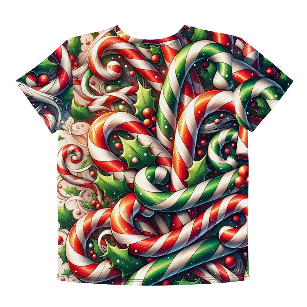 Whimsical Winter Wear Youth Crew Neck T-shirt