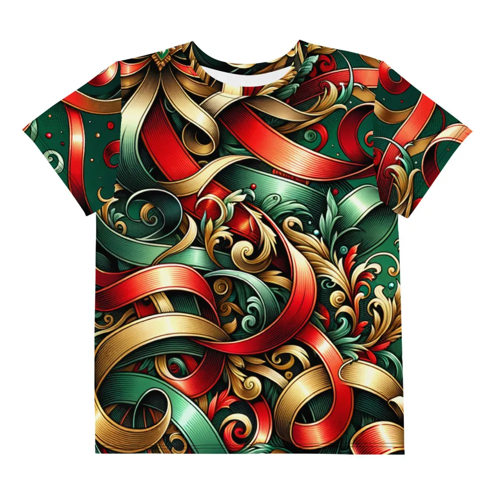 Whimsical Winter Wear Youth Crew Neck T-shirt