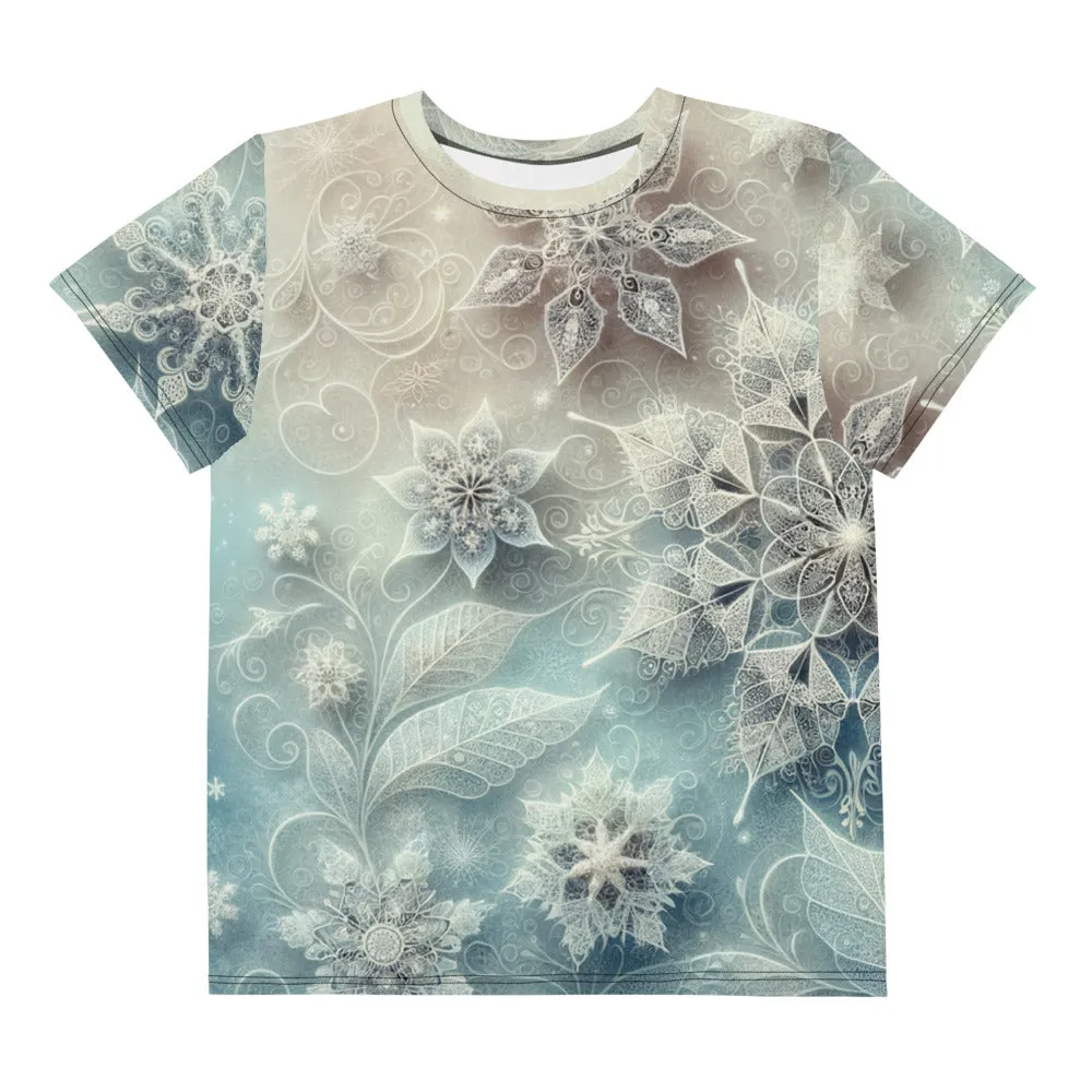 Whimsical Winter Wear Youth Crew Neck T-shirt