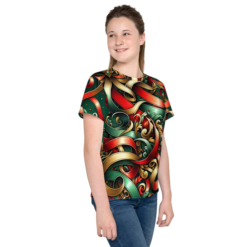 Whimsical Winter Wear Youth Crew Neck T-shirt