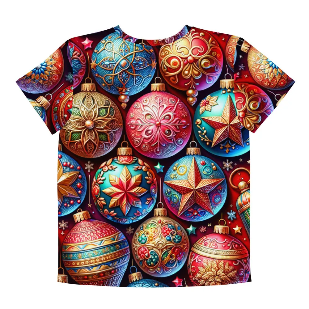 Whimsical Winter Wear Youth Crew Neck T-shirt