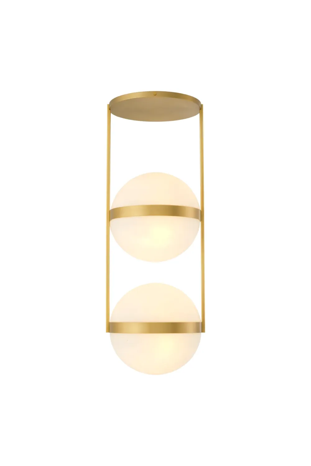 White Globe Double Ceiling Lamp | Eichholtz Dover