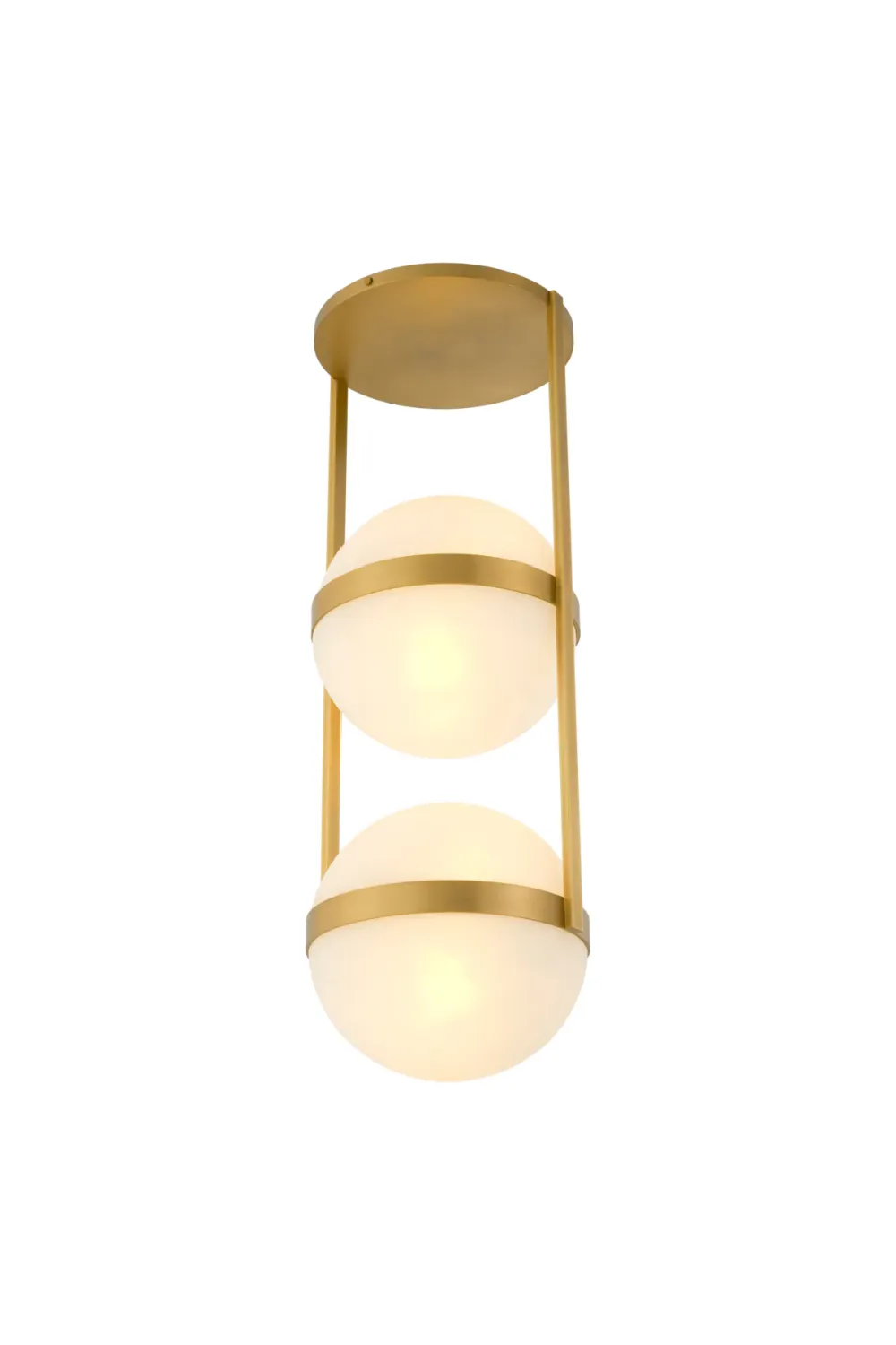 White Globe Double Ceiling Lamp | Eichholtz Dover