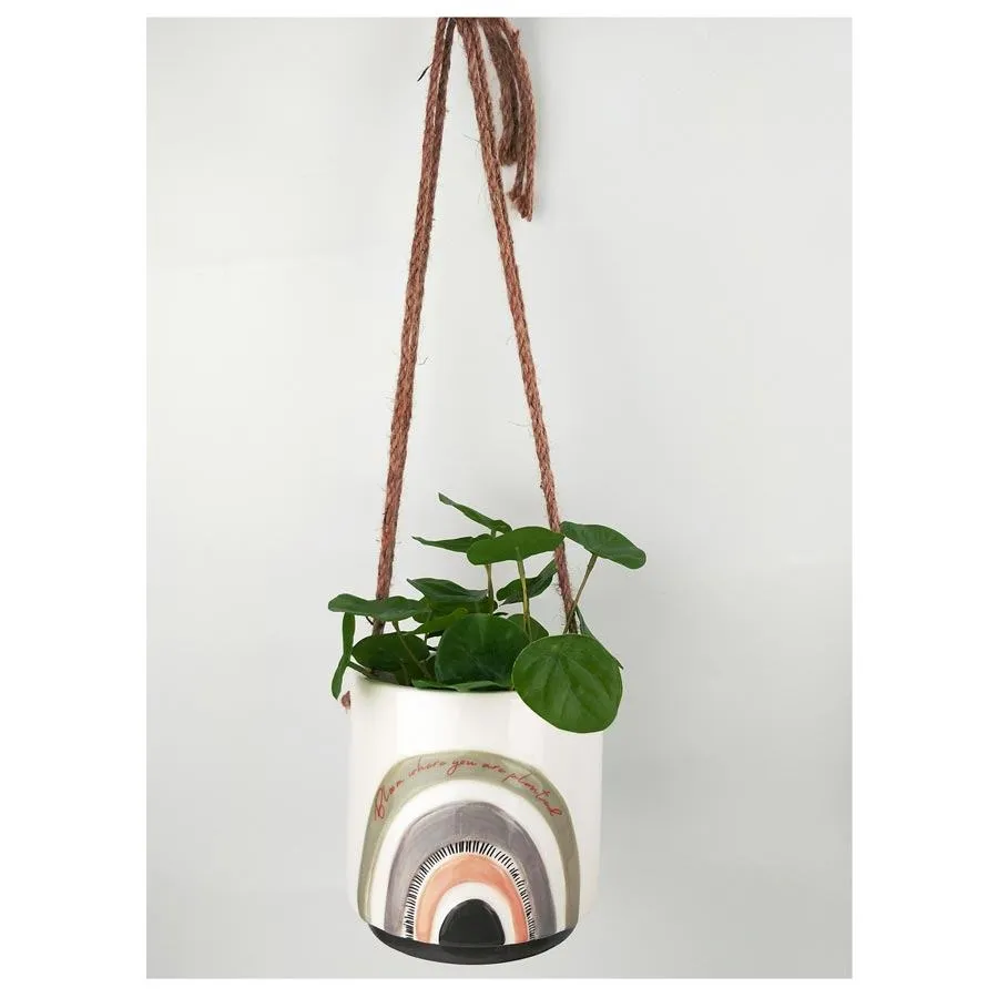 Woodstock Hanging Planter - Bloom Where You Are Planted