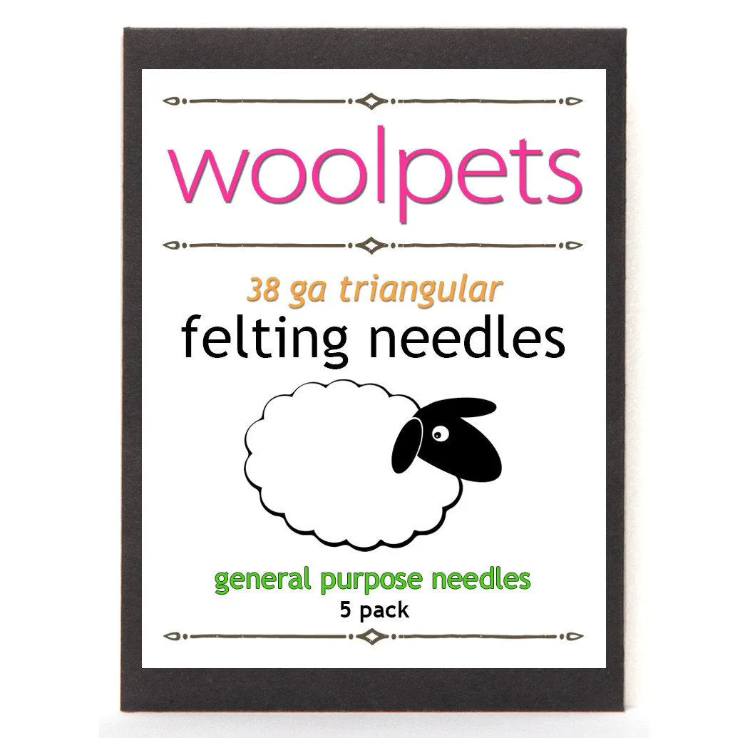 Woolpets 38 GA Triangular Felting Needles