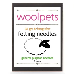 Woolpets 38 GA Triangular Felting Needles