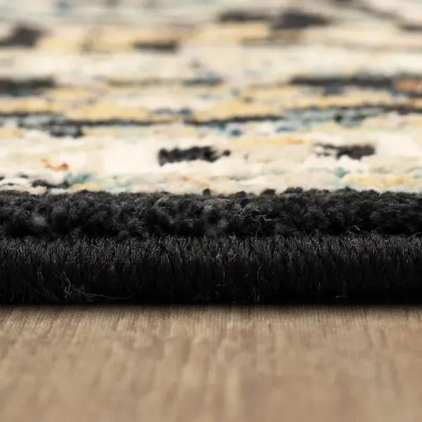 Zephyr 92118 90166 Amphora Black Rug